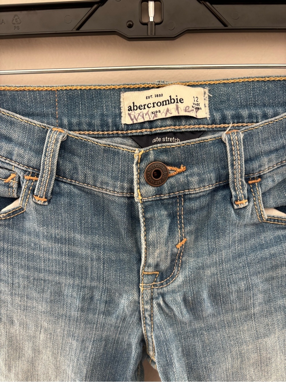 Abercrombie Kids Girls Bundle Size 11/12 Jeans Shorts Tops 7 Pieces - Picture 10 of 13